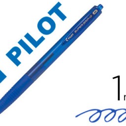 Bolígrafo Pilot Super Grip G tinta azul sujeción de caucho